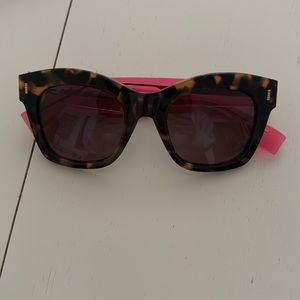 Fendi tortoise and pink sunglasses